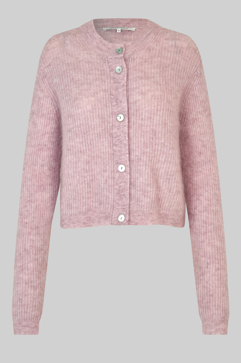 Andrea Knit Rib LS Cardigan