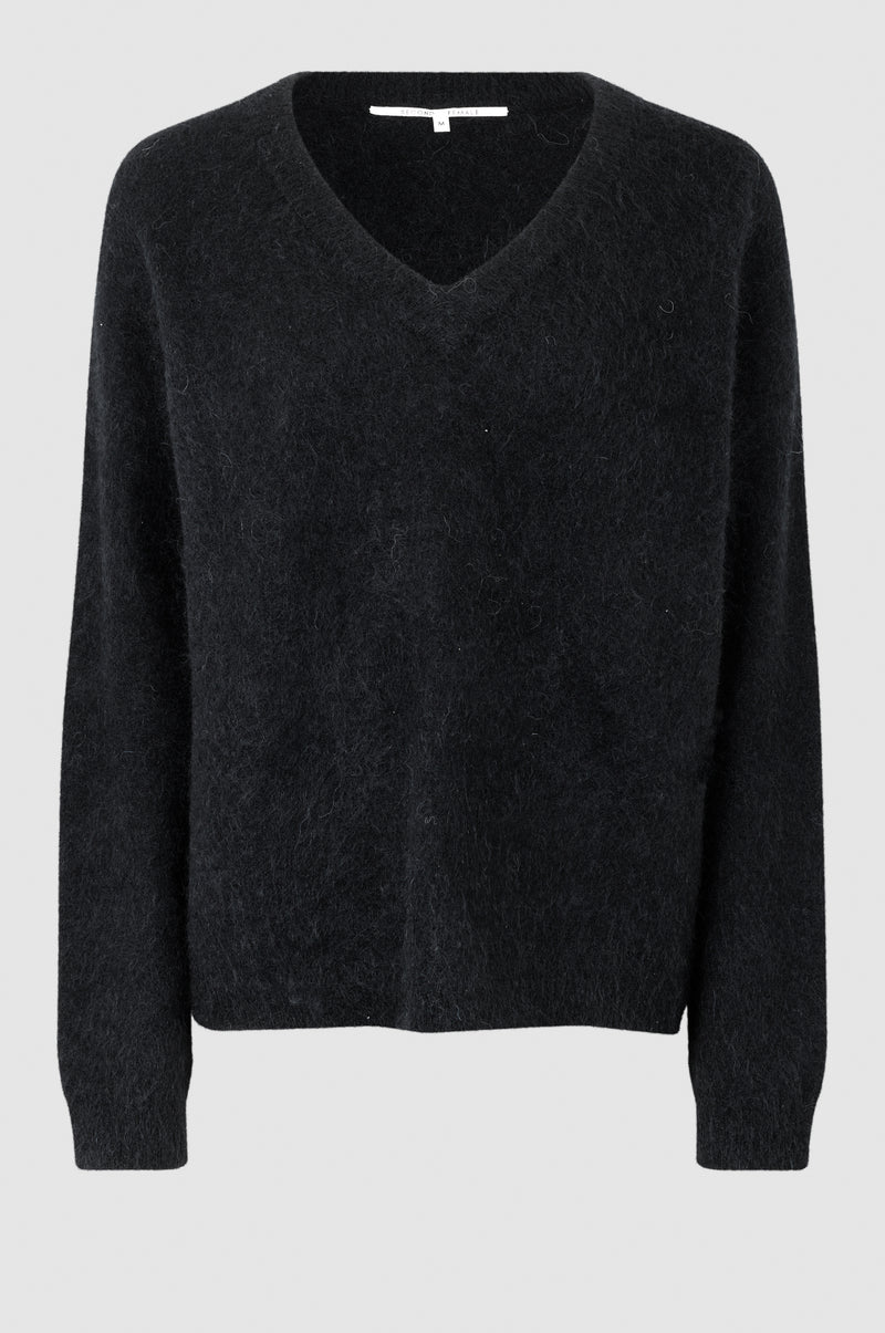 Brook Knit Oversize V-Neck